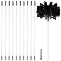 【CC】 Chimney Cleaning 11pcs Duct Vent With Heads And Rods Detachable Sweep Set