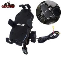 For YAMAHA YZF-R3 YZF R3 YZFR3 2015 2016 2017 2018 2019 2020 Motorcycle CNC Handlebar Mobile Phone Holder GPS stand bracket