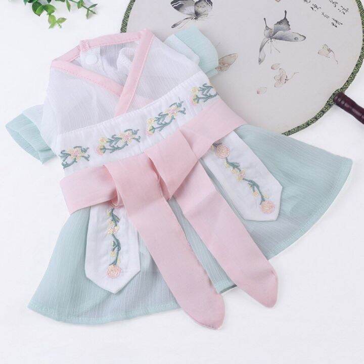 style-2023-summer-breathable-dog-princess-dress-embroidery-cat-antique-dress-cat-clothes-puppy-thin-skirt-pet-hanfu-dresses