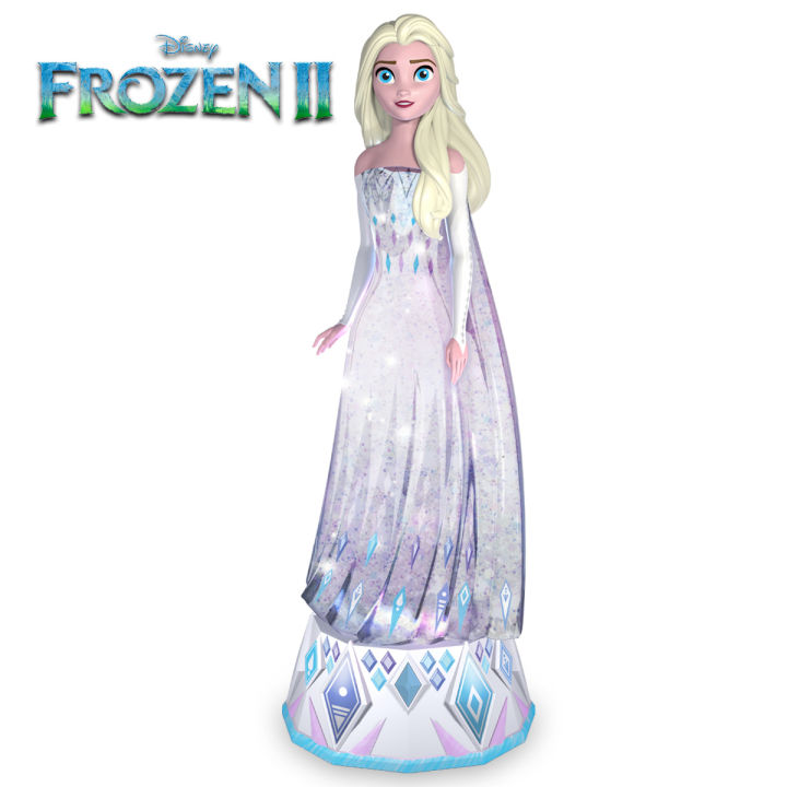 นำเข้า-พร้อมส่ง-ตุ๊กตา-elsa-ตั้งโชว์-มีไฟ-disney-frozen-2-light-and-sparkle-ราคา-1-450-บาท