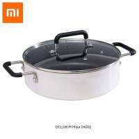 หม้อทำอาหารสำหรับเตาไฟฟ้า Xiaomi Mijia GJT02CM Stockpot ขนาด 4 ลิตร วัสดุอลูมิเนียม เคลือบ Non-stick พร้อมฝาหม้อกันน้ำเดือดละลัก