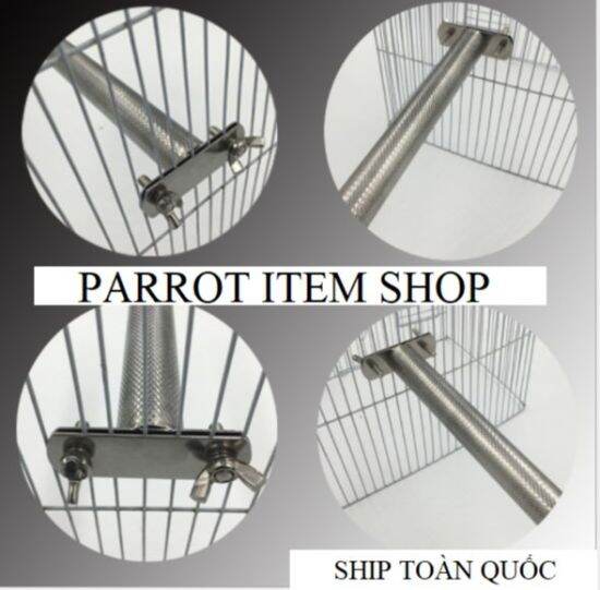 Cầu mài móng inox cao cấp cho chim, vẹt đậu có 3 size - ảnh sản phẩm 1
