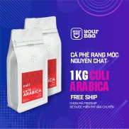 1Kg Cà Phê Rang Xay Nguyên Chất - Cafe Culi Arabica Rang Mộc Xay Sẵn