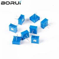 10pcs 3386P 3386 100 200 500 ohm 100R 200R 500R 1K 2K 5K 10K 20K 50K 100K 200K 500K 1M ohm Trimpot Trimmer Potentiometer WATTY Electronics