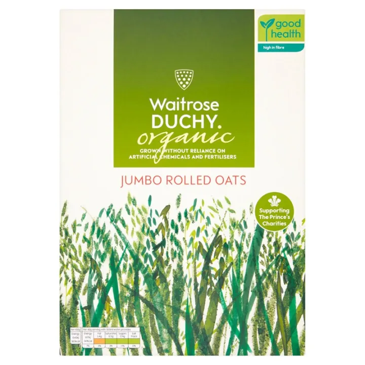 Waitrose Organic Jumbo Oats 1kg. Cereal Breakfast cereals Free Shipping