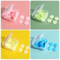 100Pcs/Box Portable Skin Friendly Fresh Hand Washing Toilet Soap Slice Disposable Petal Soaps Flakes Household for Girls/travel