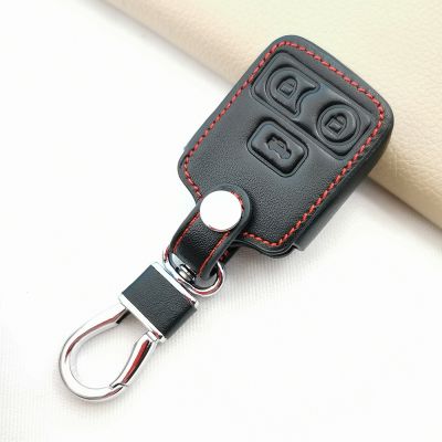 ∈☞▼ 3 Buttons High Quality Leather Key Cover For Ford Escape Transit MK6 Connect 2000-2006 Remote Holder Case Fob