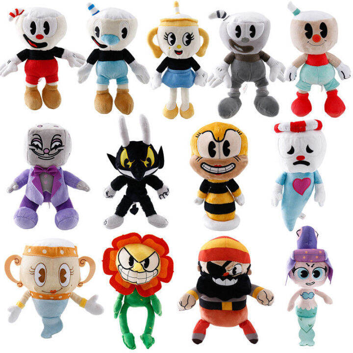 1pcs 13 19-33cm Style Cuphead Plush Doll Toys Mugman The Chalice Soft ...