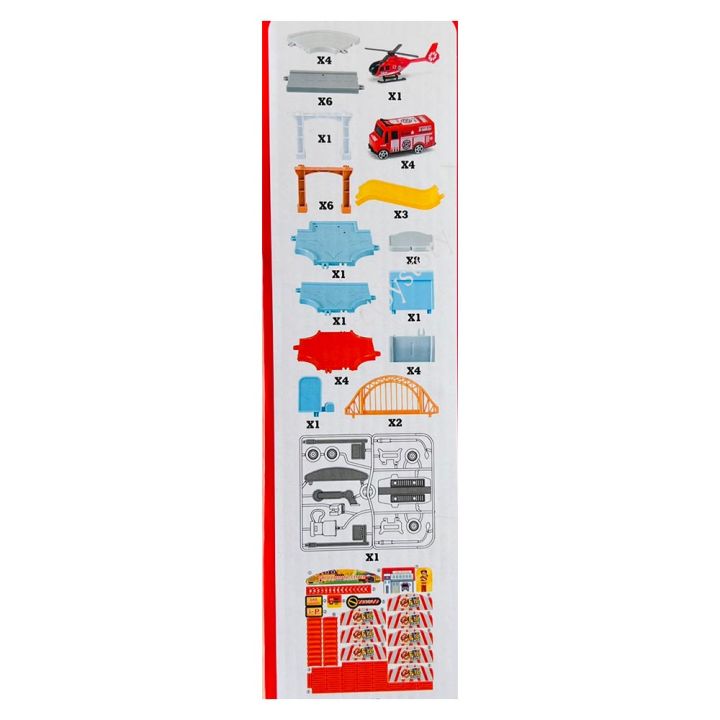 รถดับเพลิง-ชุดของเล่นจำลอง-ตัวต่อ-ดับเพลิง-มีรถดับเพลิง-4-แบบ-และ-เฮลิคอปเตอร์-1-ลำ-ส่งฟรี