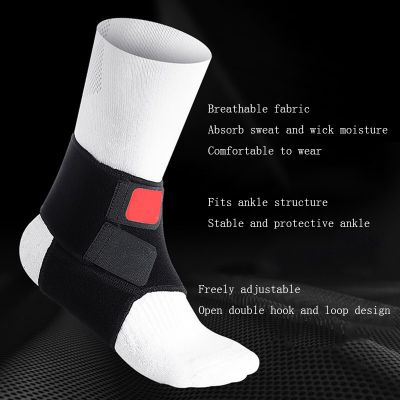 ：“{—— One Piece Men Women Compression Ankle Support Breathable Ankle Brace Wrap Stabilizer For Running Basketball Volleyball Sports