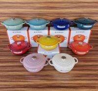 สีเย็นฝรั่งเศส Le Creuset 26เซนติเมตรแม่เคลือบหม้อเหล็กหล่อครัวเรือนครัวภาชนะปรุงอาหารกระทะหม้อซุป