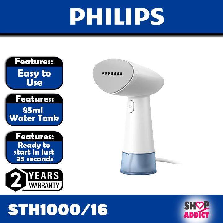 Philips Compact Handheld Garment Steamer STH1000/16 STH1000 Lazada
