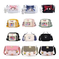 Shopping Bags Women Sweet Kawaii Printed Canvas Leisure Daily Shop Bag Crossbody Purse New