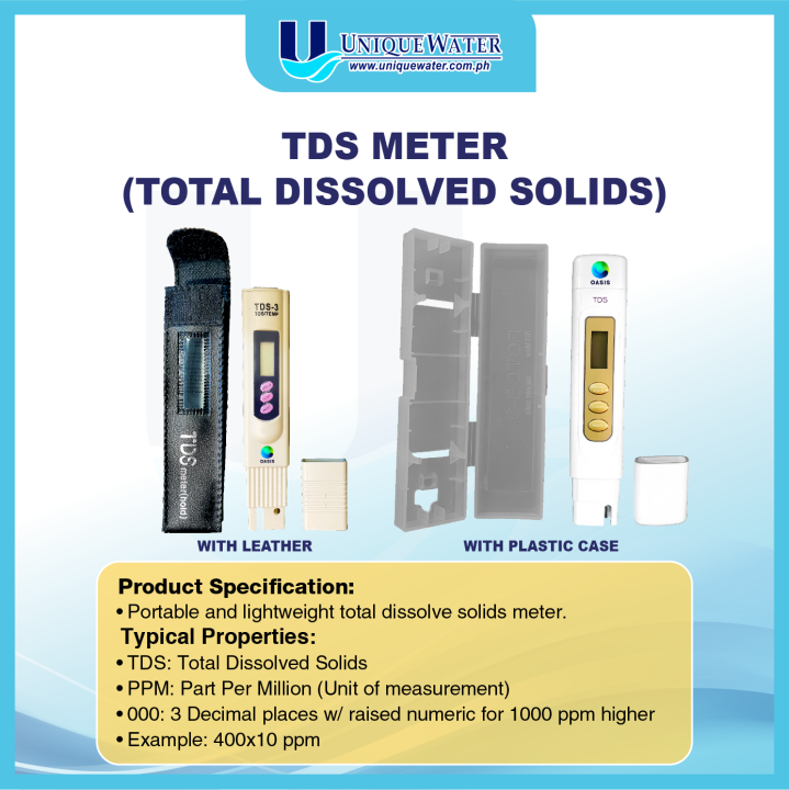 Total Dissolved Solids (TDS) Meter (With case) | Lazada PH