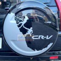 สติกเกอร์ติดฝาครอบยางอะไหล่CRV เก่า มีสีดำและเทาเลือกในแชทได้ (เฉพาะสติกเกอร์เท่านั้น)