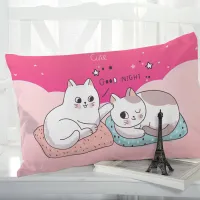 1pc Cartoon Pillow cover kids Bedding Pillow case Pillowcase Pillowcovers decorative 50x70 50x75 Children baby Animal cat