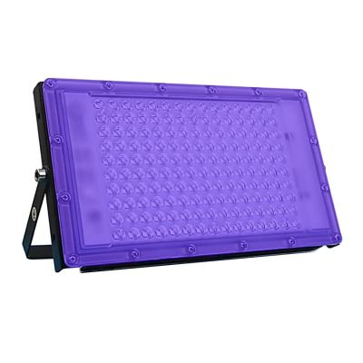 UV Led Black Lights 100W 200W 300W Waterproof Ultraviolet Blacklight Flood Light for Glow Party Stage Dance Party Decor Rechargeable Flashlights