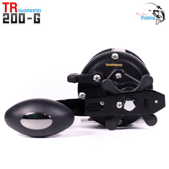 รอกชิมาโน่-ใหม่ปี-2023-ของแท้-ประกันอีสเทิร์น-shimano-tr200-g-น็อปทรงรักบี้จับถนัดมือ-เหมาะสำหรับตกหน้าดิน-ตกทะเล