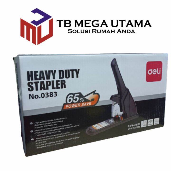 Deli Heavy Duty Stapler No. 0383 | Staples Kertas Ukuran Besar | Lazada ...