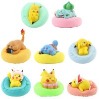 8 Style Pokemon Figures Pikachu Jirachi Eevee Komala Snorlax Toys Sleep Starry Dream Series Action Figure Cartoon Birthday Gift