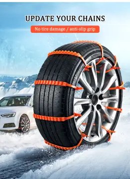 Anti Slip Skid Universal 6 Pieces Snow Chains for Snow - China Snow Wheel  Chains, Emergency Snow Chain