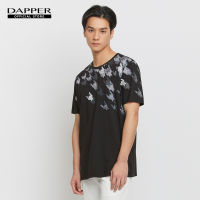 DAPPER เสื้อยืด Houndstooth Camo Print สีดำ