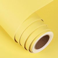 ▤❖ Peel and Stick for Kids Bedroom Bright Yellow Contact Paper Self Adhesive Thick Removable Wallpaper for Cabinet Desk Drawers