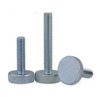 2-10pc DIN653 GB835 M3 M4 M5 M6 M8 zinc plated Knurling Flat Head Knurled Thumb Screw Hand Tighten Computer Screws length 6-40mm Nails Screws  Fastene