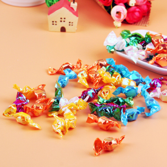 Độc lạ  100g kẹo hạc giấy kẹo cầu vồng sáng tạo kẹo cứng hương vị trái - ảnh sản phẩm 7