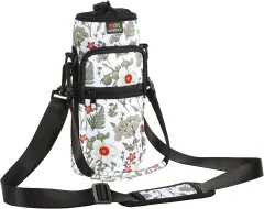 Nuovoware Water Bottle Carrier Bag Fits Stanley Flip Straw Tumbler, 30OZ  Bottle Pouch Holder with Adjustable Shoulder Strap, Neoprene Water Bottle  Holder for Hiking Travelling Camping, Black 