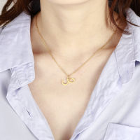 Arabic Initial Letter Necklaces Custom Alphabet Jewelry For Women Gold Stainless Steel Pendant Personalized Arabic Jewelry Gift