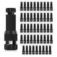 50Pack Landscape Lighting Connectors Garden Light CConnectors Waterproof for Cable Landscape Light Connectors