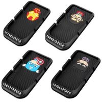 ❉┇♠ Car Dashboard Anti-Slip Pad 20x11 CM Rubber Multi-use Cartoon Mat Phone Mount Car Interior Accessories