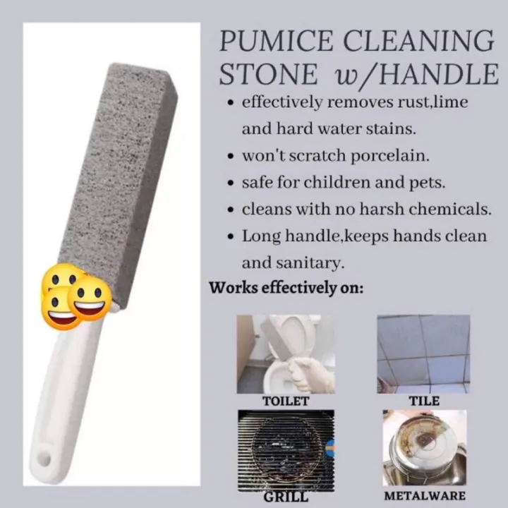 Pumice Cleaning stone with handle for Toilet bowl Lazada PH