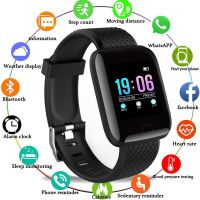 ✇✹☸ D13 สมาร์ทวอทช์ผู้ชายความดันโลหิตกันน้ำสมาร์ทวอทช์ผู้หญิง Heart Rate Monitor Fitness Tracker Watch Sport สำหรับ Android IOS