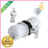 ลูกบิดทั่วไป CYBER LOCK PRESTO K1-14 หัวกลม สีขาวENTRANCE KNOB CYBER LOCK PRESTO K1-14 BALL HEAD WHITE **ใครยังไม่ลอง ถือว่าพลาดมาก**