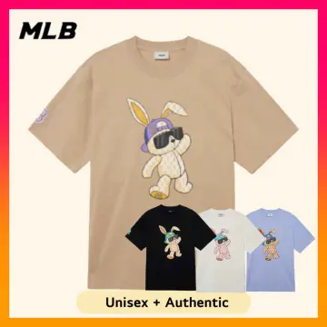 MLB Korea Unisex Pop Art Graphic Oversized Short Sleeve Tee Shirt Detroit Tigers Purple