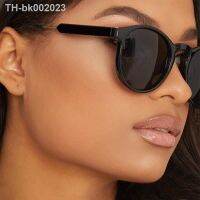 □ 2022 Retro Round Sunglasses Women Men Brand Design Transparent Female Sun Glasses Men Oculos De Sol Feminino Lunette Soleil