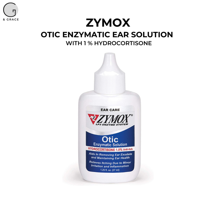 Zymox Otic Enzymatic Ear Solution with 1 % Hydro-cortisone - Treats ear ...