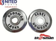 TẠ ĐĨA INOX BROSMAN 1,25KG - 2,5KG - 5KG