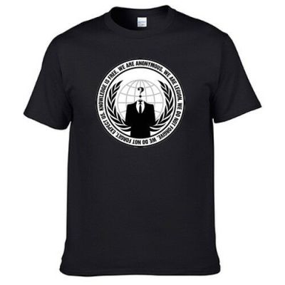multiple colour Anonymous Fight Freedom Illuminati Freemason Digital Printing T Shirt 90