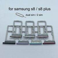 สำหรับ Galaxy S8 G950 G950F S8บวก G955 G955F กรอบโทรศัพท์เดิมใหม่อะแดปเตอร์ซิมการ์ดและไมโครการ์ด SD ที่ใส่ถาด