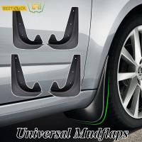 4ชิ้นเซ็ตด้านหน้าด้านหลัง Universal Car Mud Flaps Splash Guards Mudflaps Mudgurads รถ Fender Black