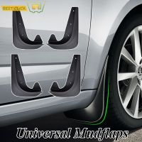 4ชิ้นเซ็ตด้านหน้าด้านหลัง Universal Car Mud Flaps Splash Guards Mudflaps Mudgurads รถ Fender Black