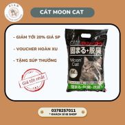 FREESHIP Cát vệ sinh cho mèo MOON CAT 8L mùi cafe chanh táo hút ẩm khử mùi