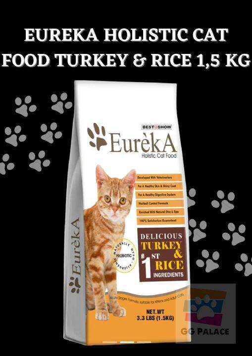 Eureka Holistic Cat Food Turkey & Rice 1,5kg (3,3lbs) Makanan Kucing Lazada Indonesia