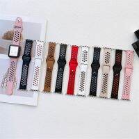 ❍☏ Genuine Leather Soft Breathable Watch Strap for Apple Watch Series 7/6/5/4/se/3/2/1 Stylish Simplicity Colorful strap