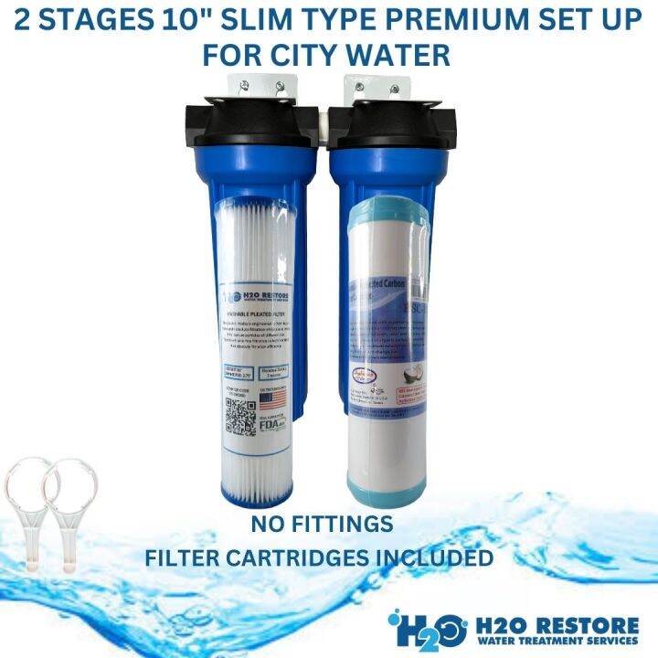 Water Filter 2 Stages Premium For City Water Upgrade Complete Set Up 10 ...