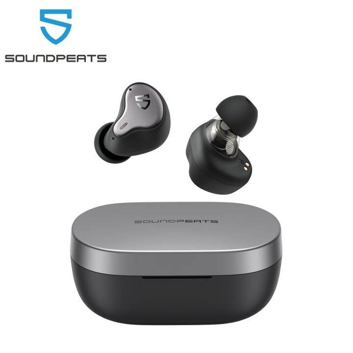 SoundPEATS H1 Hybrid Dual Drivers Bluetooth 5.2 Earbuds Wireless ...