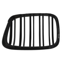 Glossy Black Front Hood Kidney Grille Grill Dual Line for BMW E39 5-Series 525 528 1995-2004 51137005837 51137005838 Replacement